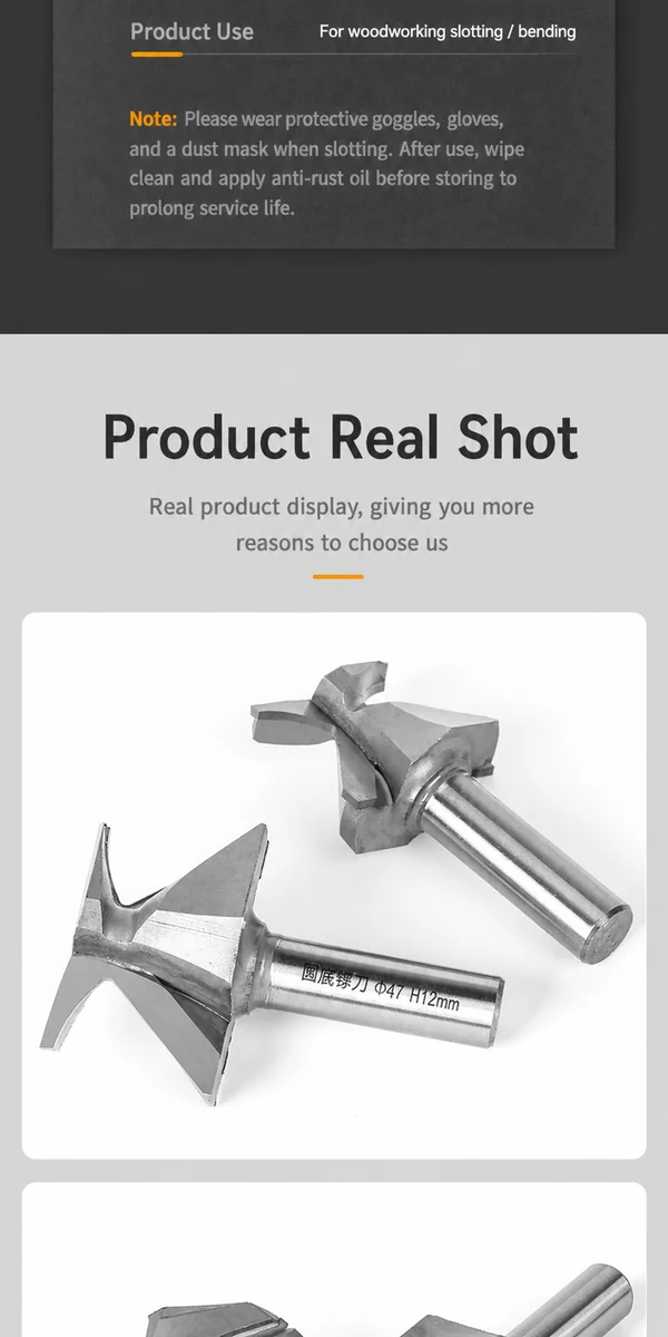CUTQOR Integrated Radius Bending Router Bits product view