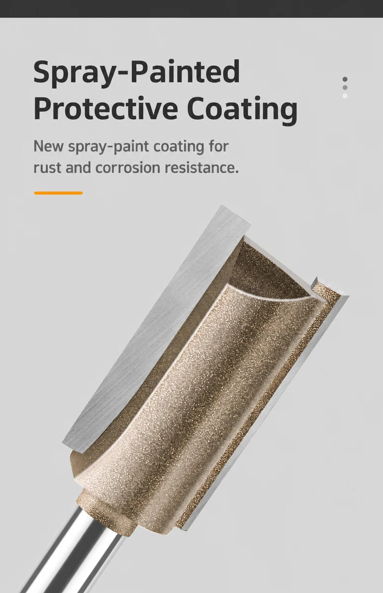 CUTQOR Professional Single & Double-Flute Straight Router Bits product detail