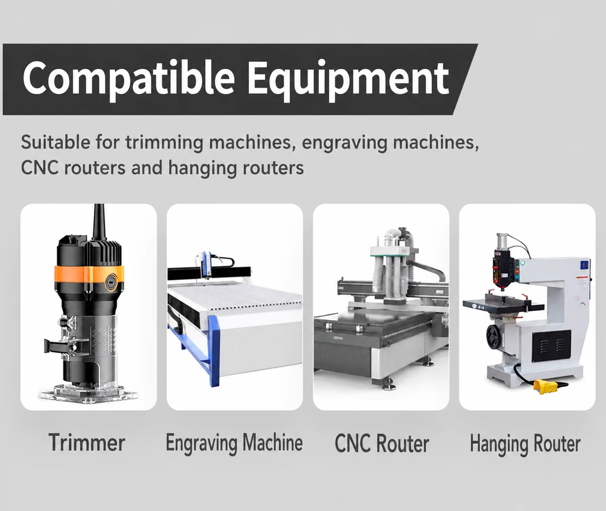 CUTQOR Standard Bearing Roundover Router Bits product detail