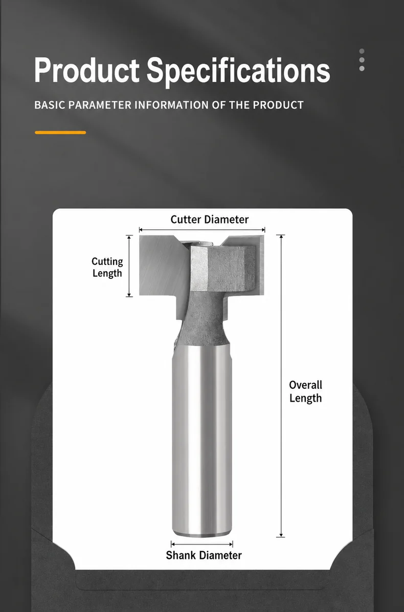 CUTQOR Concealed Cabinet Pull T-Slot Router Bits product detail