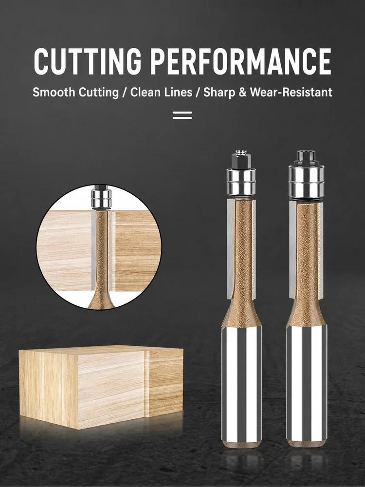 CUTQOR Dual-Bearing Flush-Trim Router Bits product detail