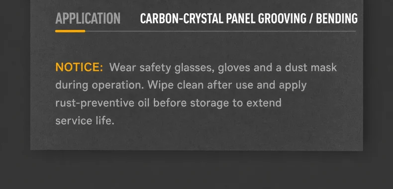 CUTQOR Carbon-Crystal Panel Radius Bending Router Bits product detail