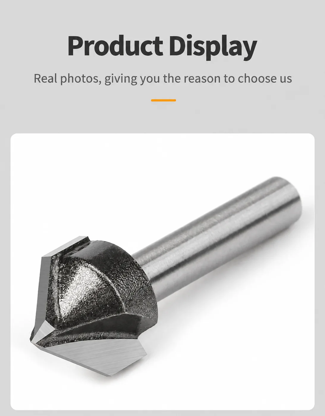 CUTQOR 1/4-Inch 90° V-Groove Router Bits localized English product image 10013-en.webp