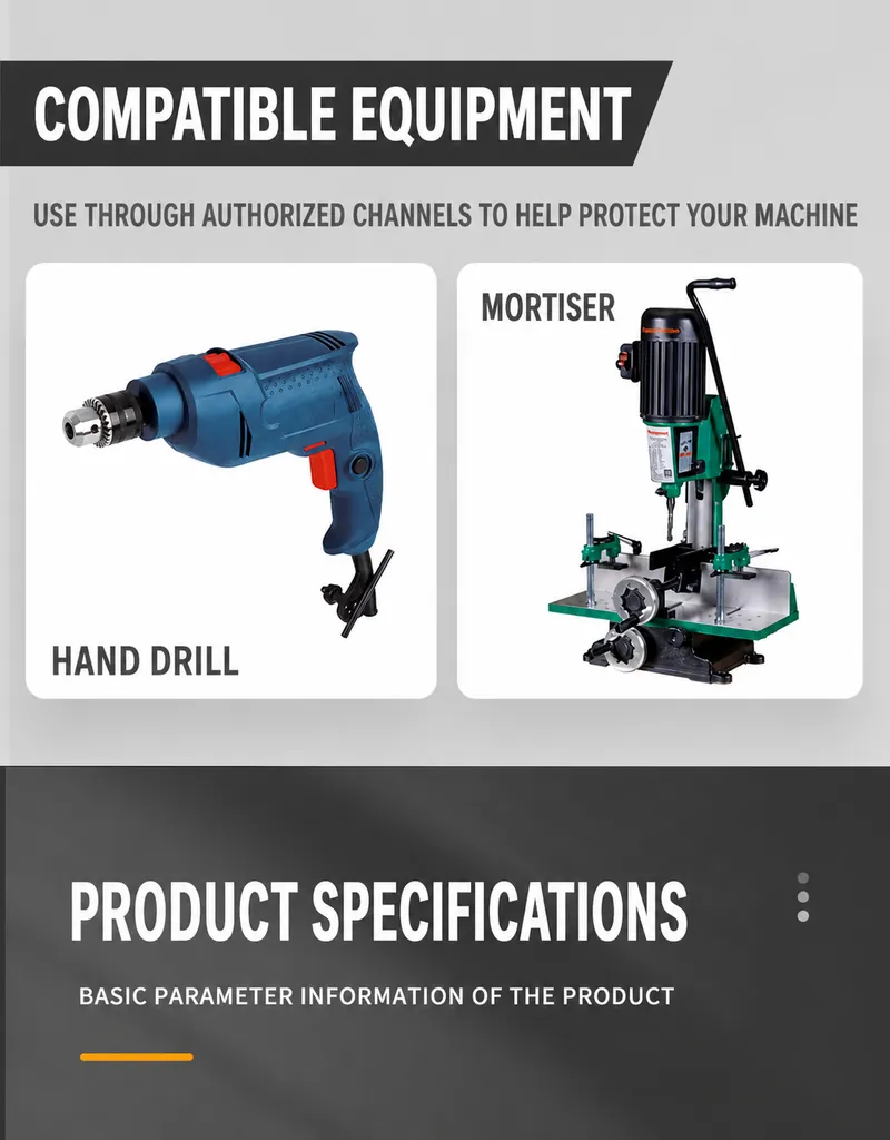 Compatible Mortisers and Hand Drills