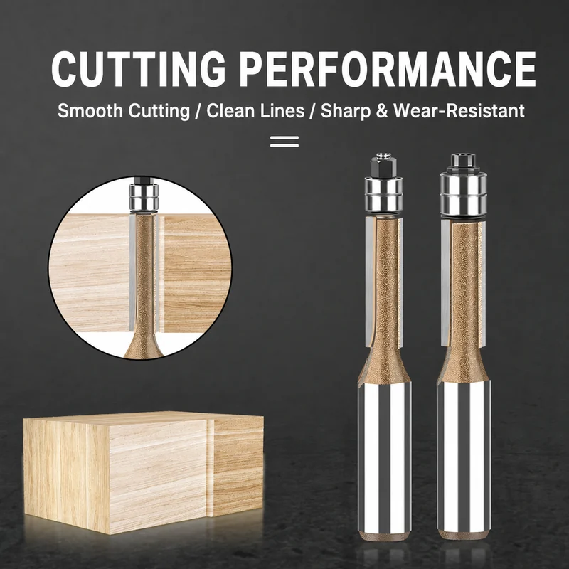 CUTQOR Dual-Bearing Flush-Trim Router Bits product detail