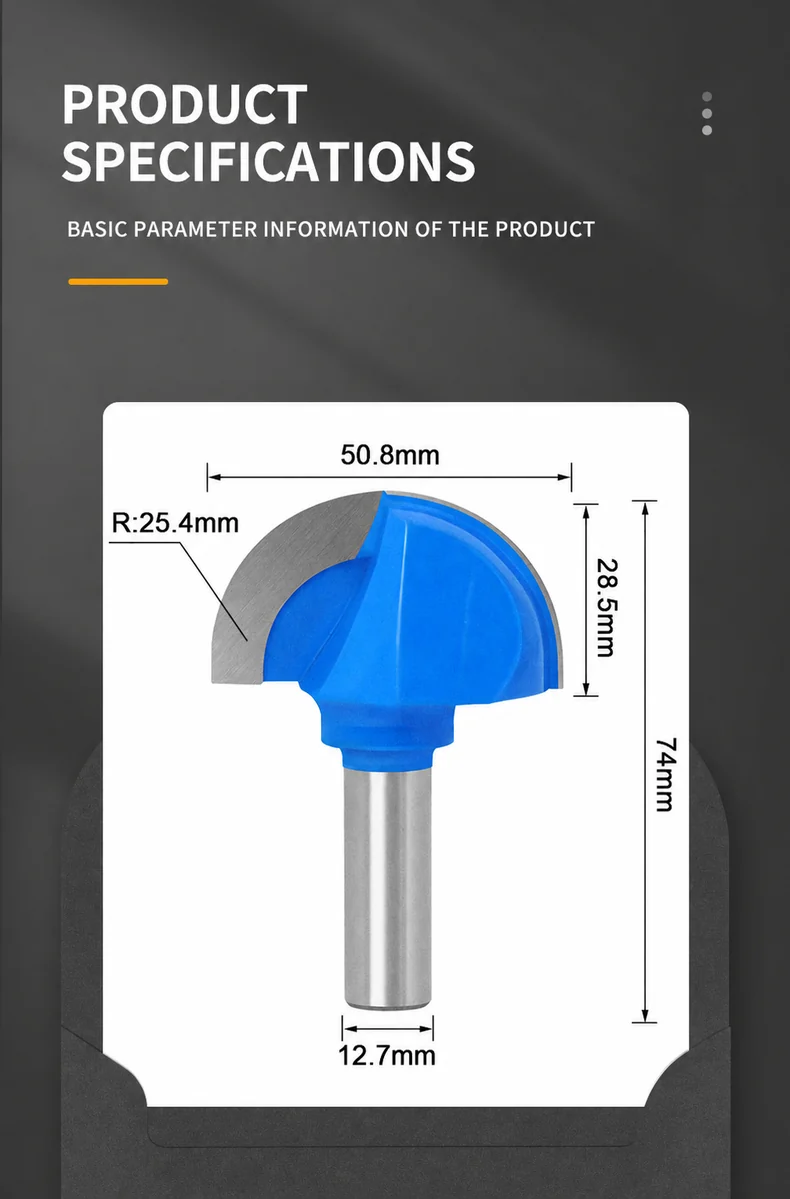 CUTQOR Deep Round-Nose & Core Box Router Bit Series product detail