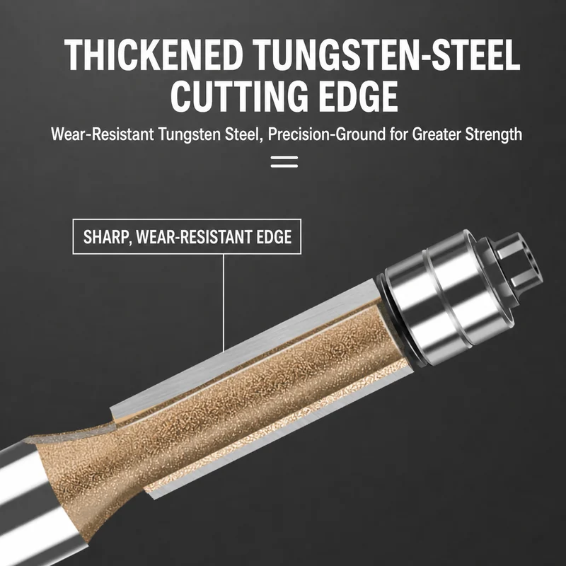 CUTQOR Dual-Bearing Flush-Trim Router Bits product detail