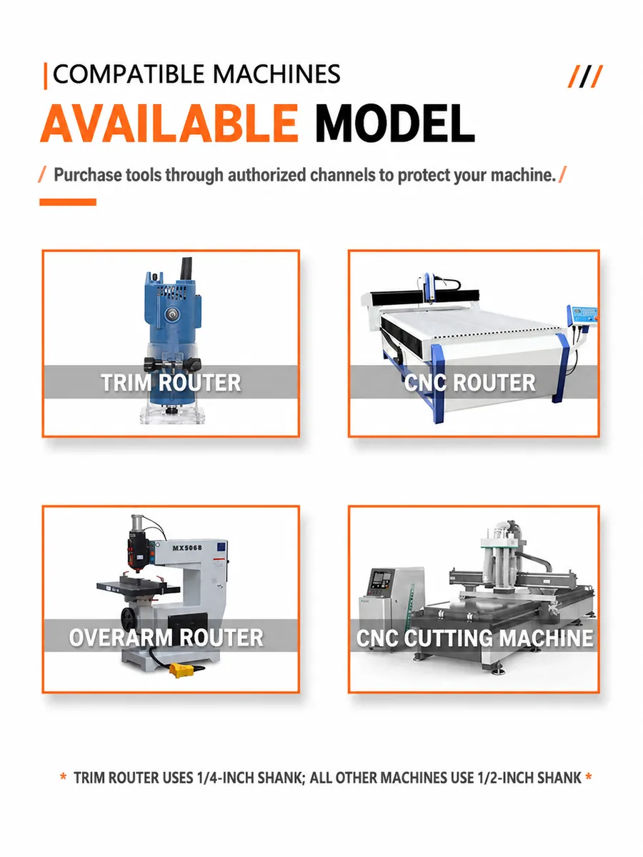 Compatible Woodworking Router Machines