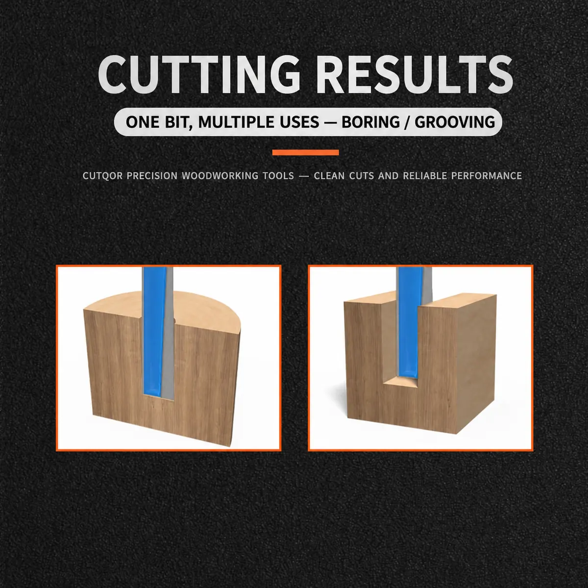 Boring and grooving cutting results