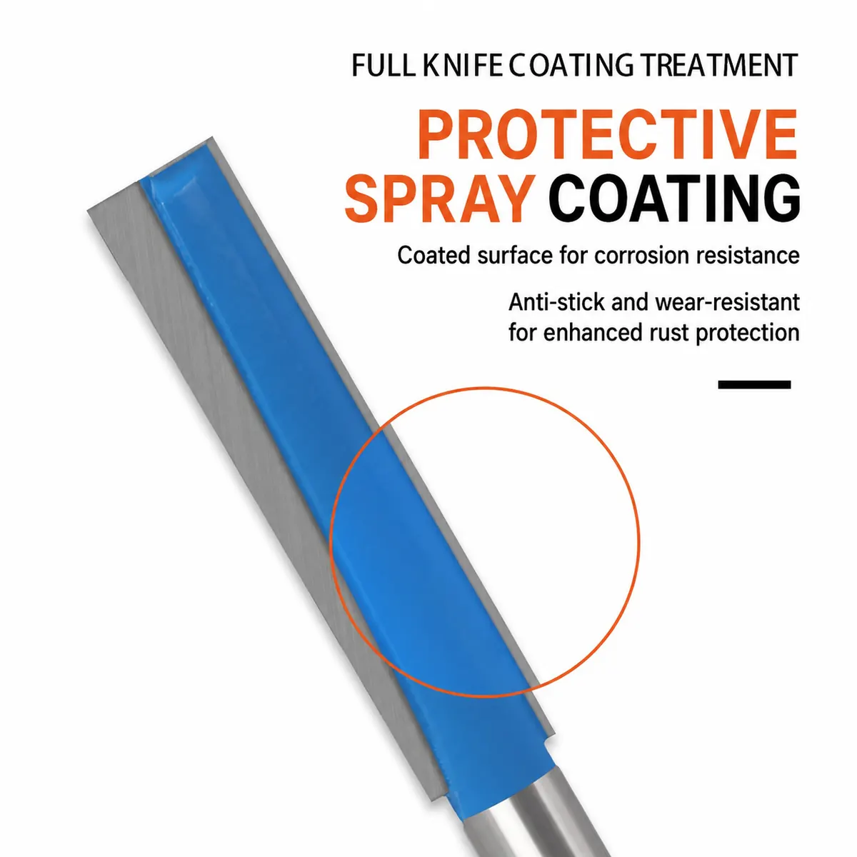 Corrosion-resistant coating treatment on bottom-cleaning bit