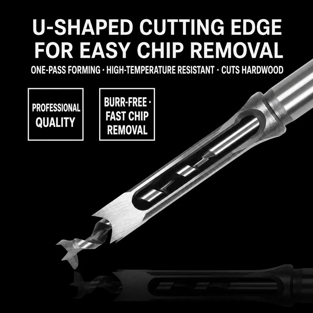 U-Shaped Mortising Bit Cutting Edge