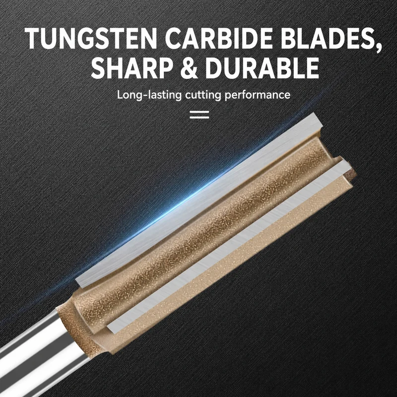 CUTQOR Professional Three-Flute Straight Router Bits product detail