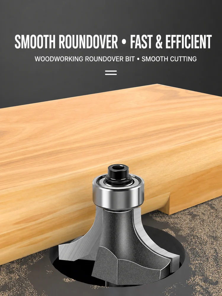 CUTQOR Professional Bearing Roundover Router Bit Series product detail
