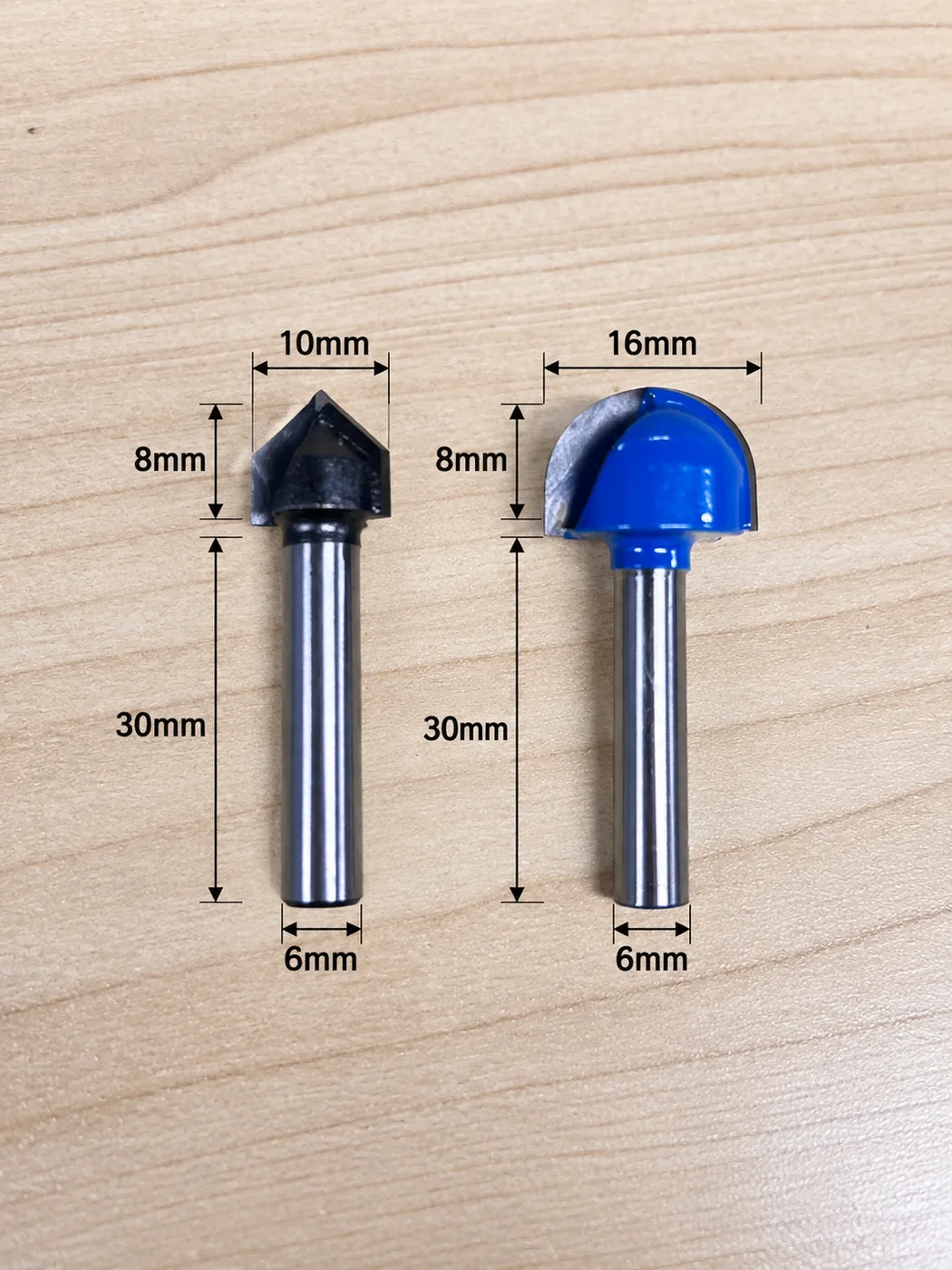 CUTQOR 1/4-Inch 90° V-Groove Router Bits localized English product image 10021-en.webp