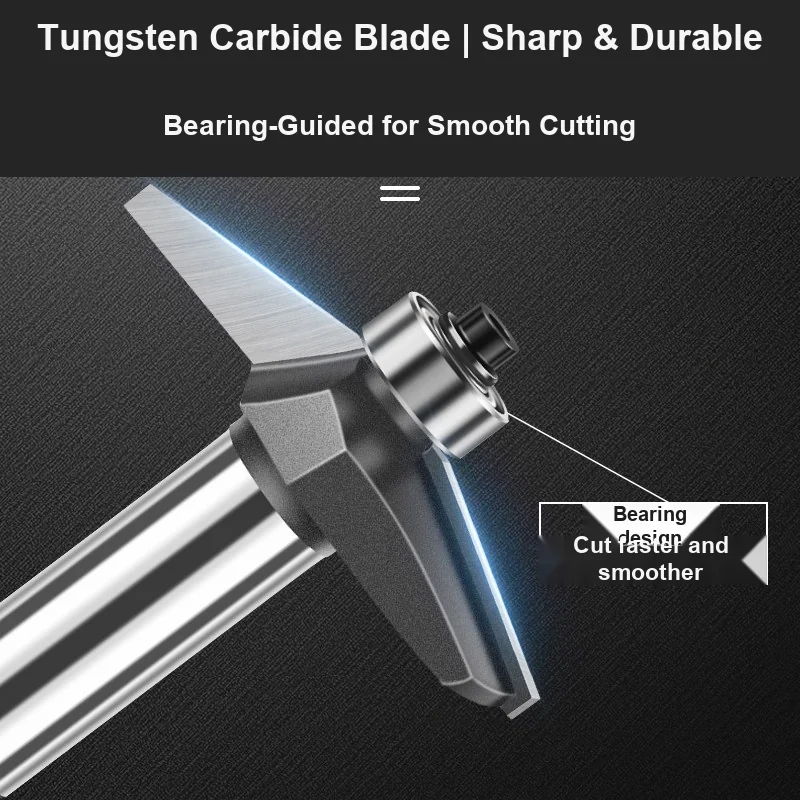 CUTQOR 15° Horse-Nose Profile & Bevel Door Panel Router Bits product detail