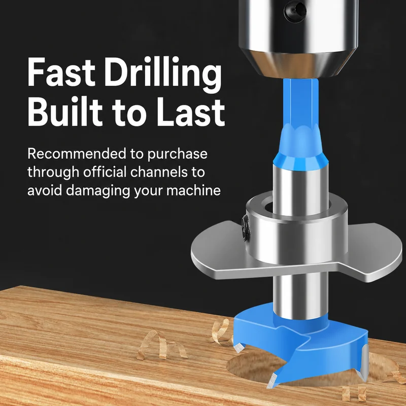 CUTQOR Adjustable Depth-Stop Hinge Boring Bits product detail
