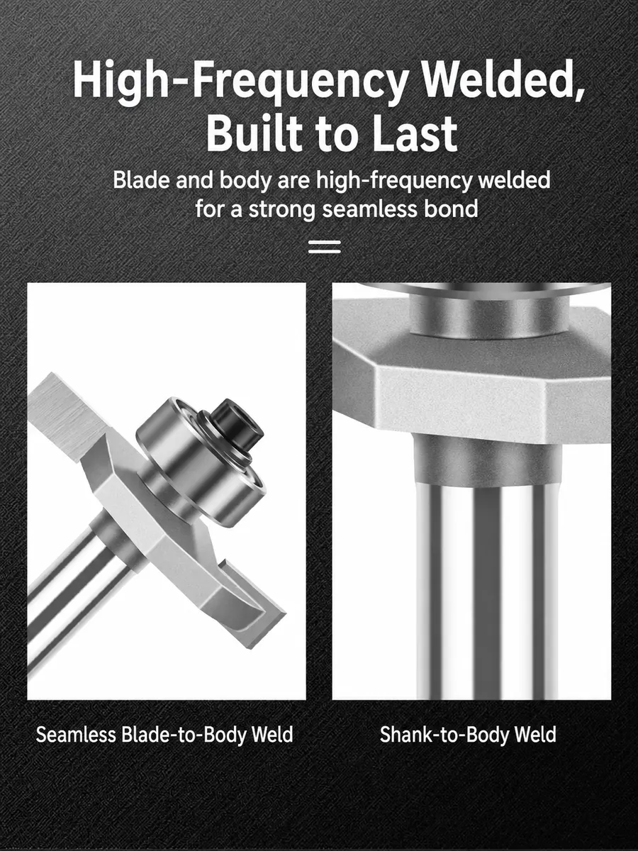 CUTQOR bearing-guided T-slot mortise and tenon router bit