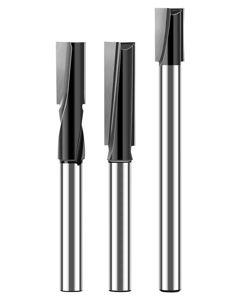 Extra-long straight and spiral door mortising router bits