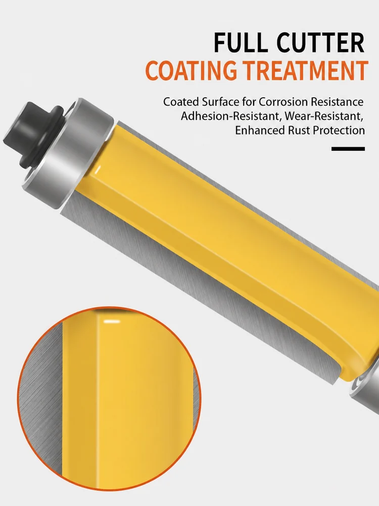 CUTQOR Top-and-Bottom Bearing Flush-Trim Router Bits product detail