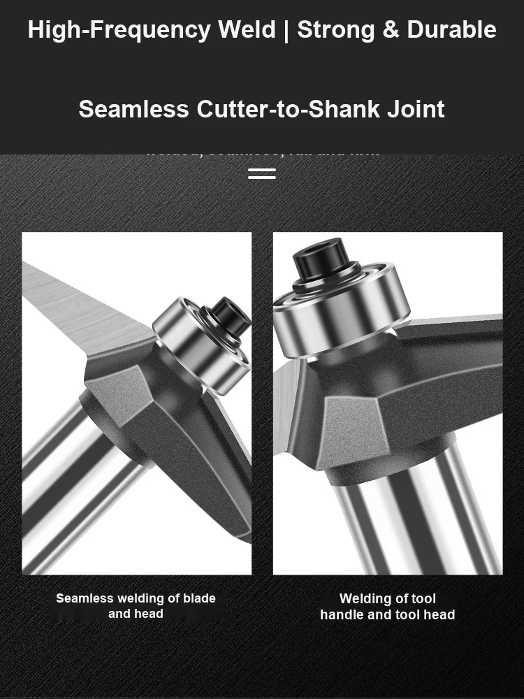 CUTQOR 15° Horse-Nose Profile & Bevel Door Panel Router Bits product detail