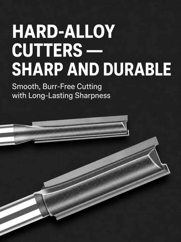 CUTQOR Standard & Extra-Long Straight Router Bits product detail