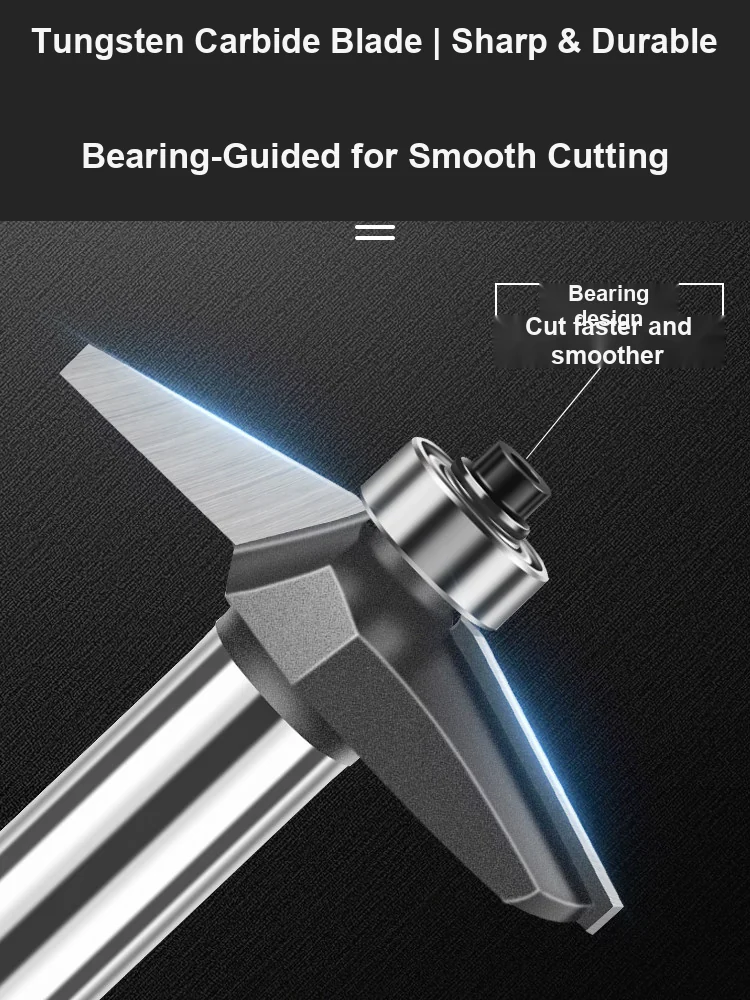 CUTQOR 15° Horse-Nose Profile & Bevel Door Panel Router Bits product detail