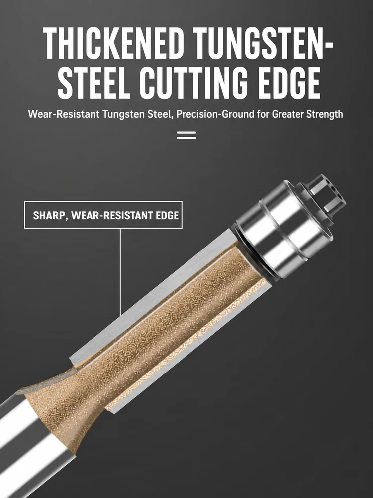 CUTQOR Dual-Bearing Flush-Trim Router Bits product detail