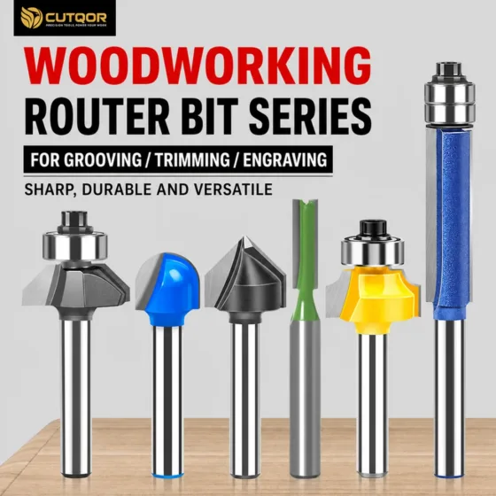 CUTQOR Multi-Profile 1/4-Inch Router Bit Series