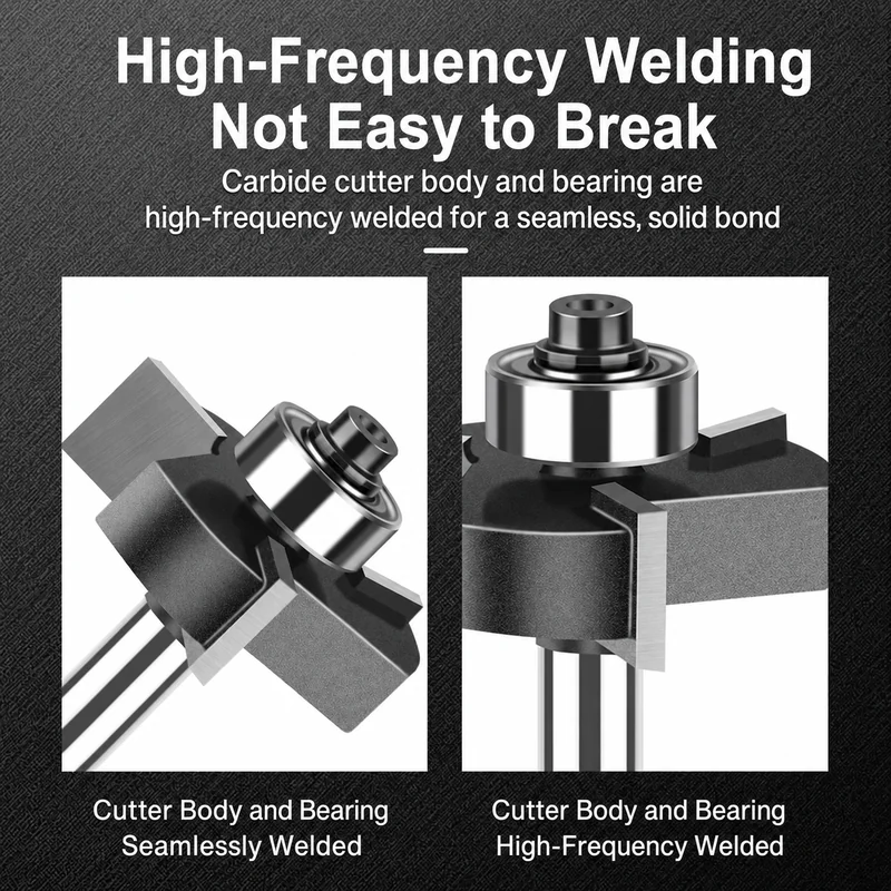 CUTQOR Three-Flute Bearing T-Slot Router Bits product detail