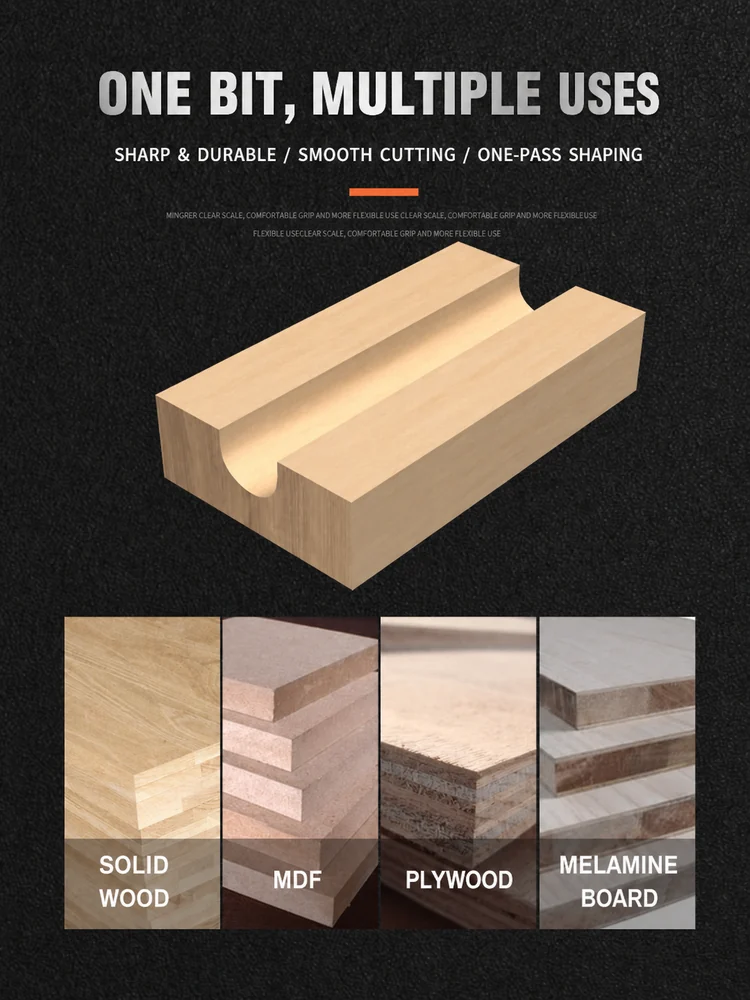 CUTQOR Round Nose & Core Box Router Bits product detail