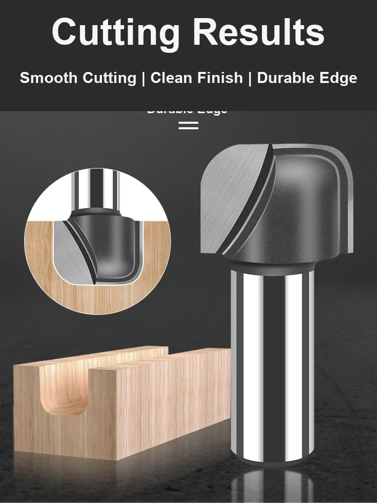 CUTQOR Double-Arc Round-Nose Core Box Router Bits product detail