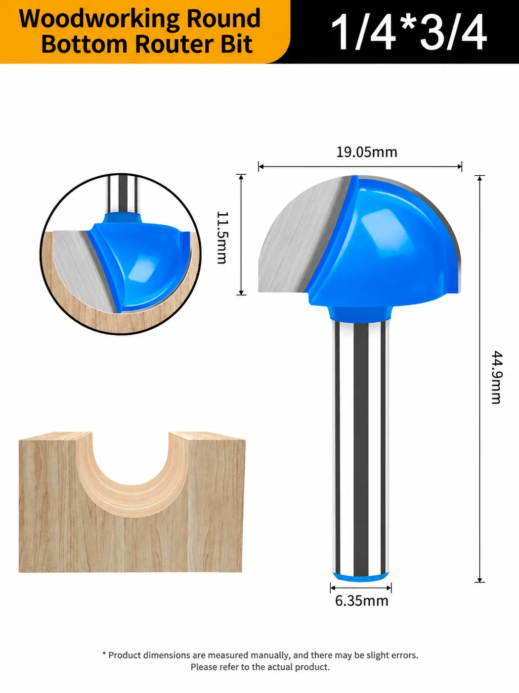 CUTQOR 1/4-Inch 90° V-Groove Router Bits localized English product image 10033-en.webp