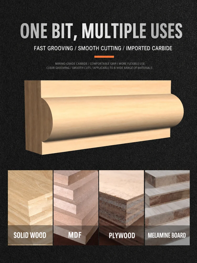 CUTQOR Full Bullnose & Half-Round Router Bits product detail