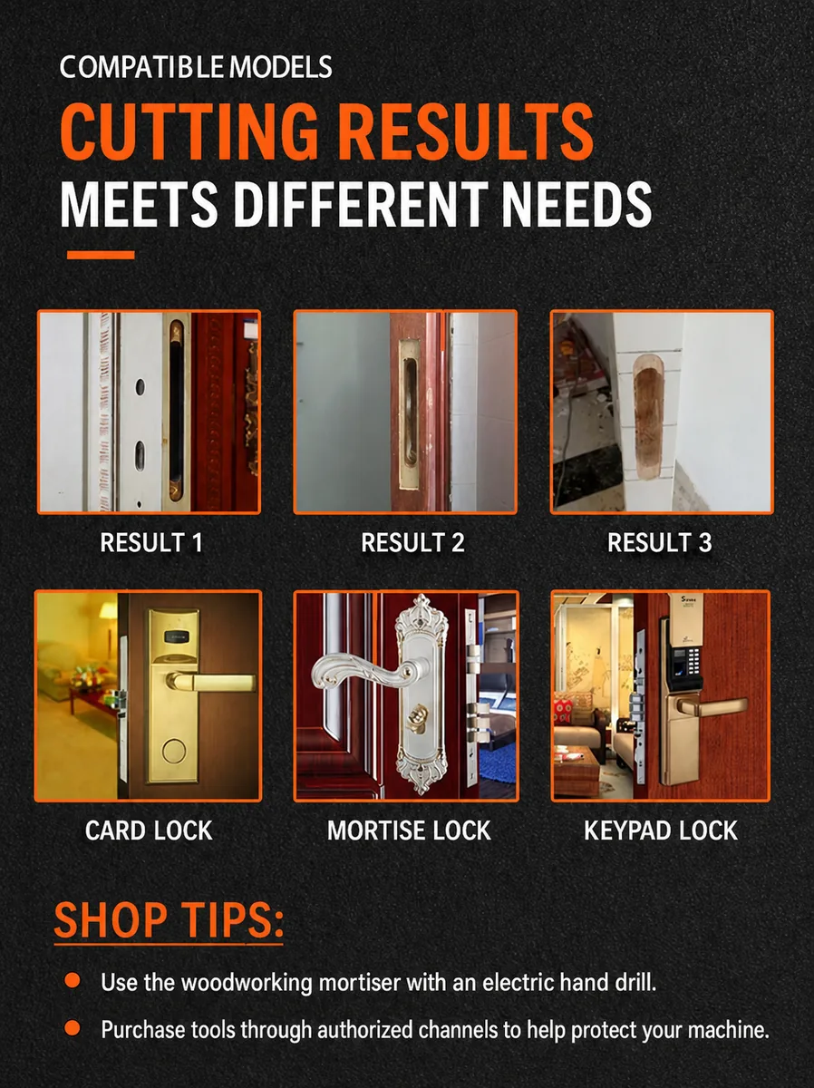 Compatible Lock Mortising Results