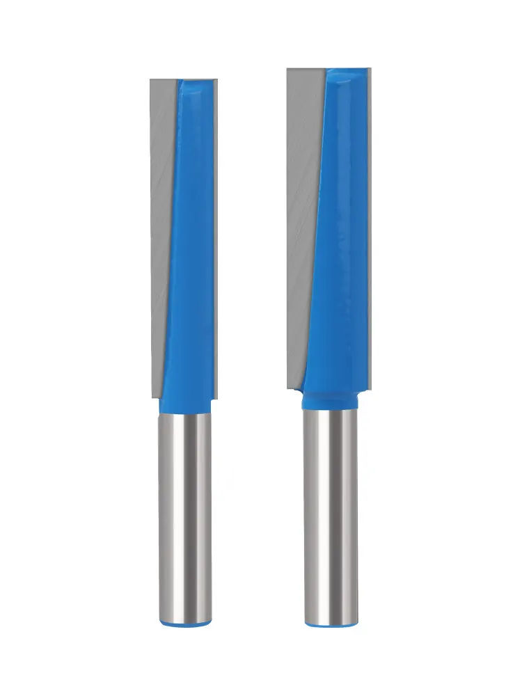 Extra-long straight bottom-cleaning router bits