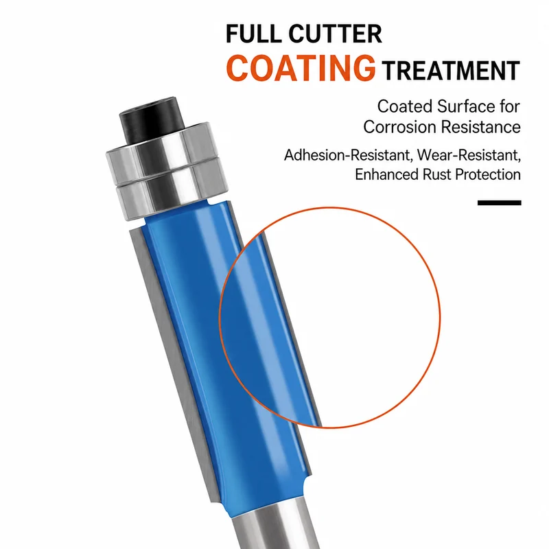 CUTQOR Professional Bearing-Guided Flush-Trim Router Bits product detail