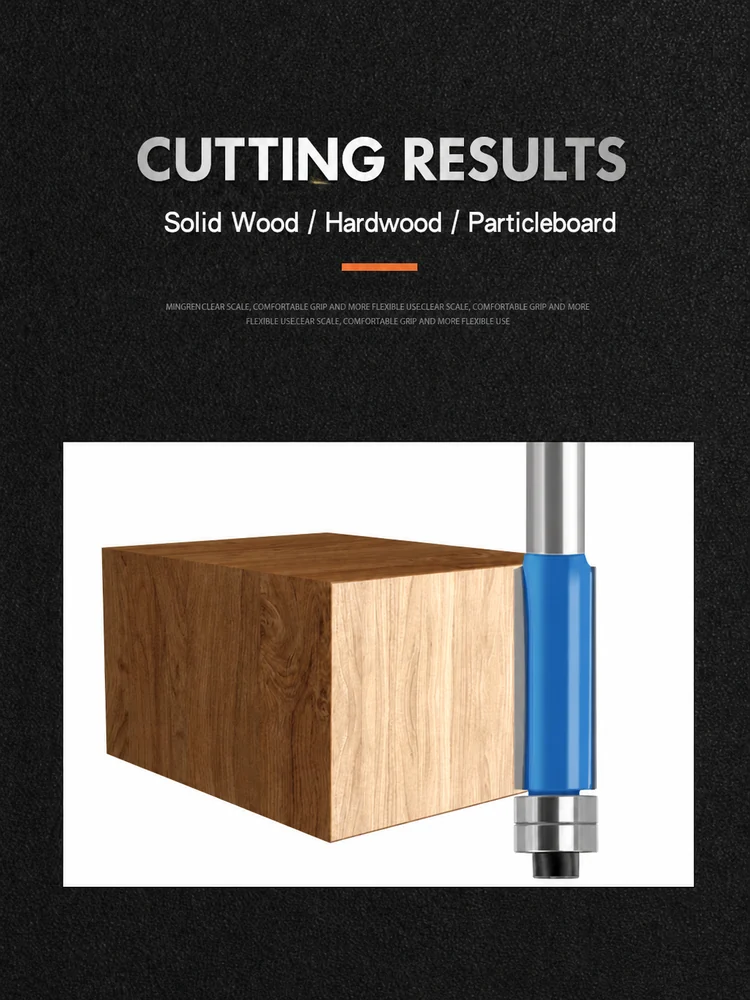 CUTQOR Double-Bearing & Three-Flute Flush-Trim Router Bit Series product detail