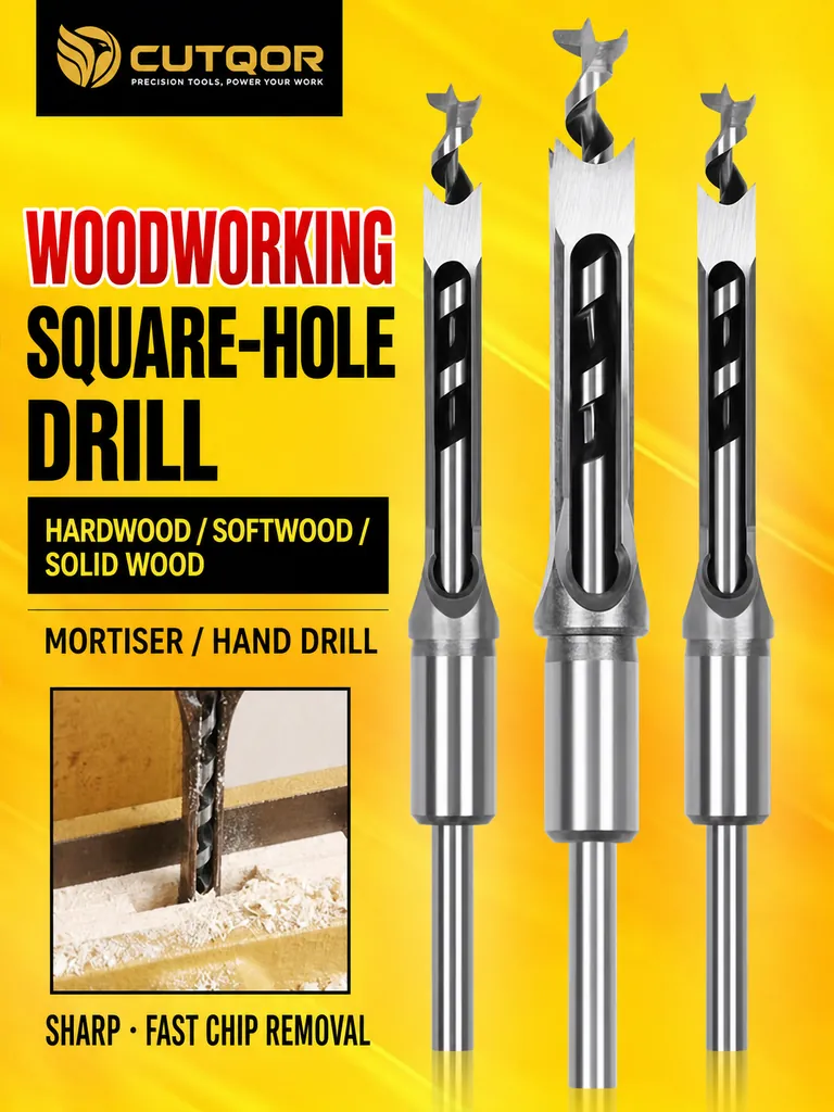 CUTQOR Square Hole Mortising Drill Range