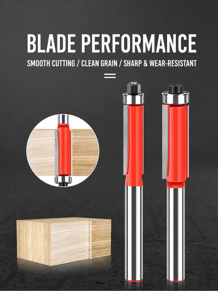 CUTQOR Bearing-Guided Flush-Trim Router Bit Series product detail