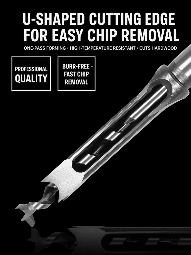 Square Hole Mortising Chip Removal Detail
