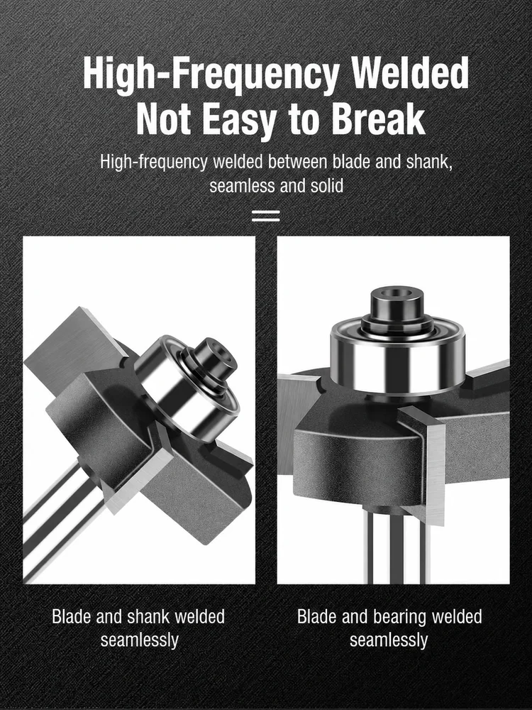 CUTQOR Three-Flute Bearing T-Slot Router Bits product detail