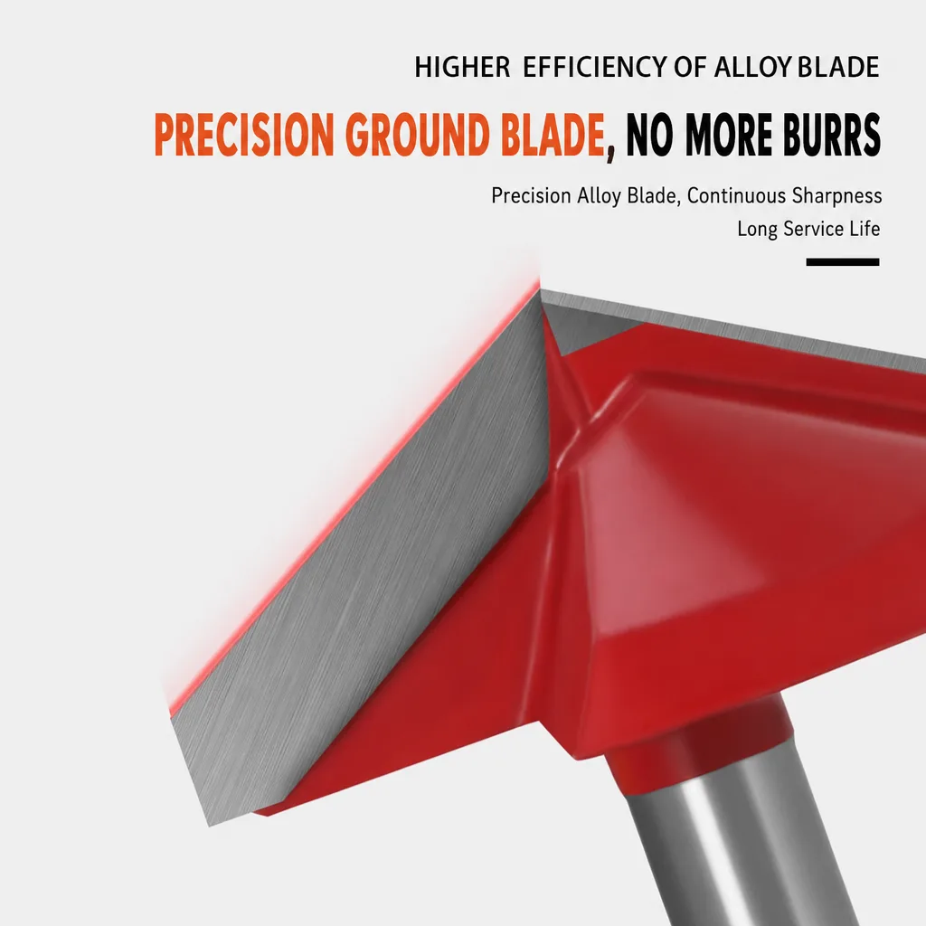 3D Computer Engraving V-Groove Router Bit 8 × 38 × 90° - product detail 2