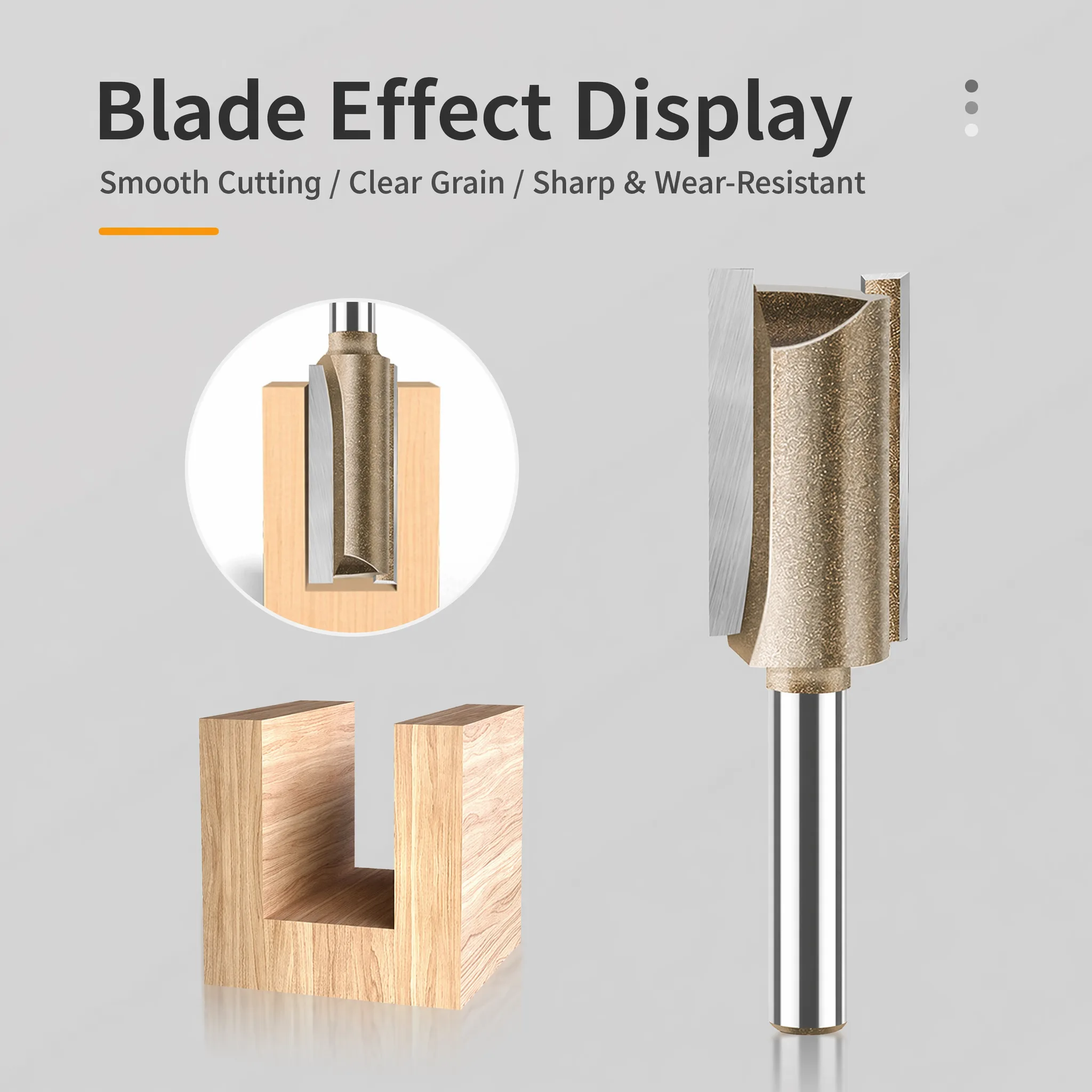 Professional Straight Router Bit 6 × 6 × 30 - product view 4