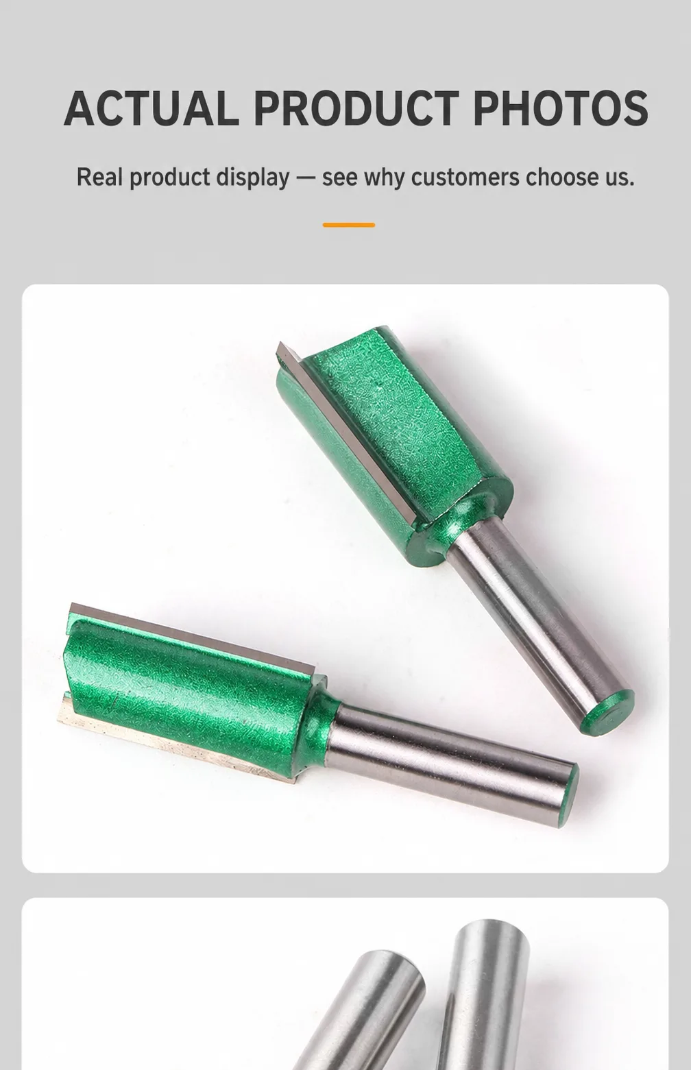 Double-Flute Straight Router Bit 8 × 12 × 30 - product detail 10