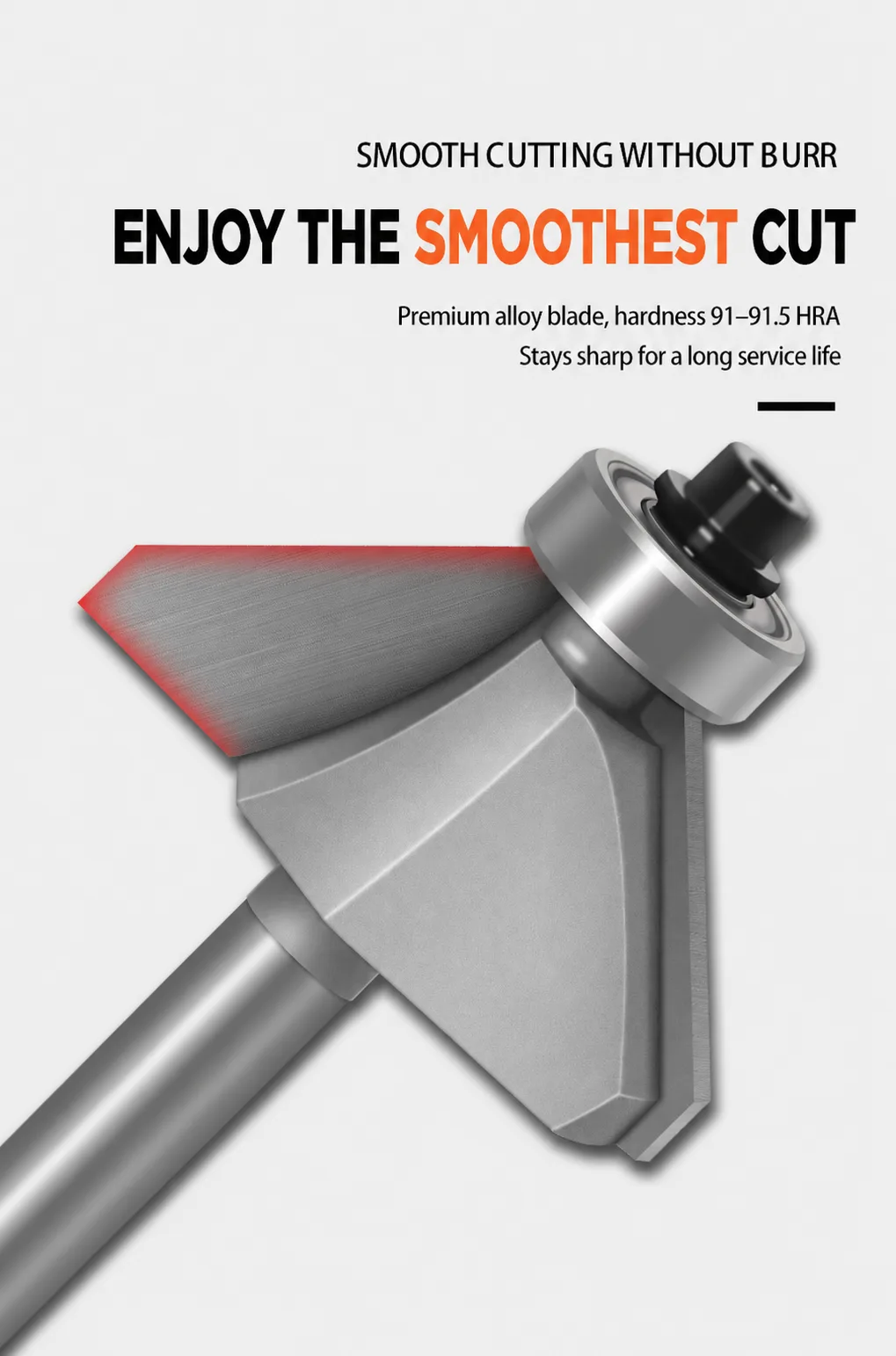 45° Chamfer Router Bit 1/4 × 5/16 for Woodworking - product detail 7
