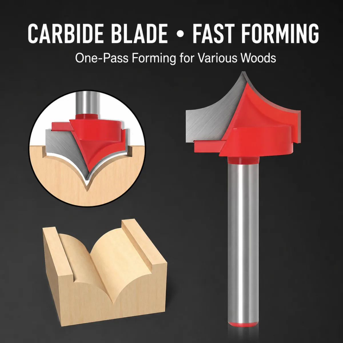 Pointed V-Groove Router Bit 6 × 8 - product detail 7