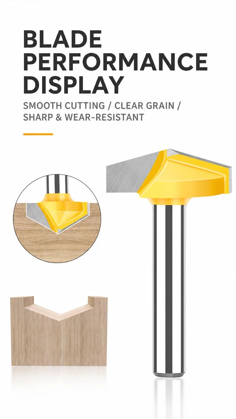 3D V-Groove Router Bit 6 × 13 × 90° - product detail 16