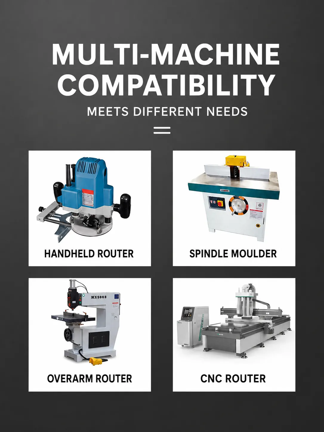 V-groove bit machine compatibility detail