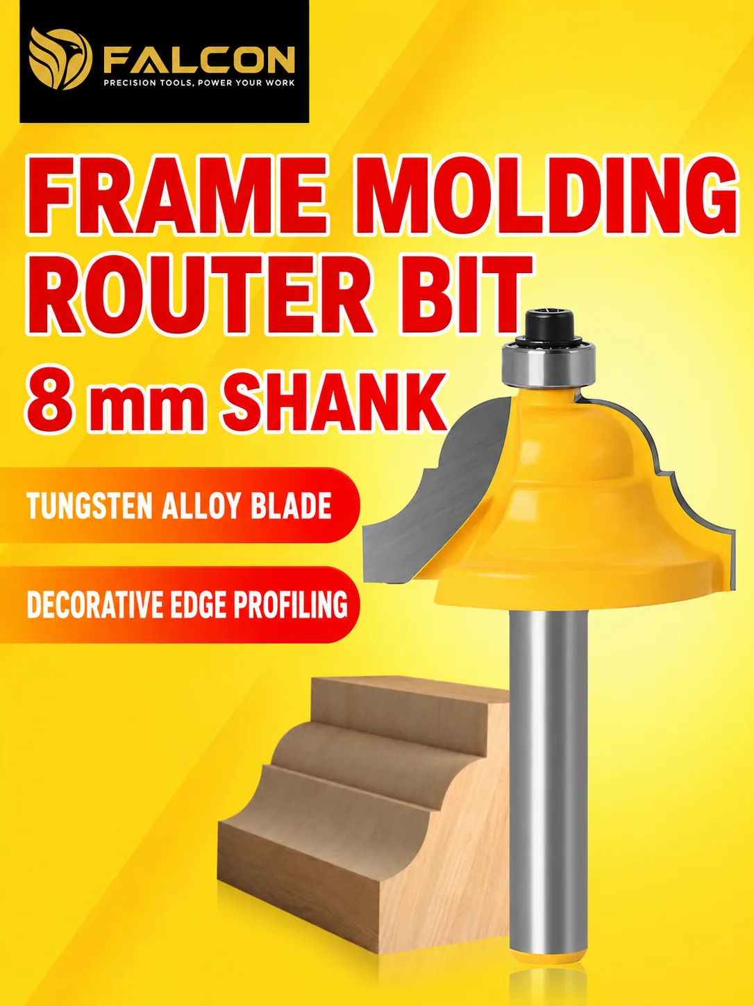 Frame Molding Router Bit 1/4 × 28 - product detail 1