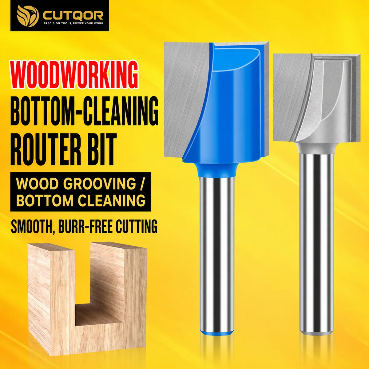 Woodworking Bottom-Cleaning Router Bit Range